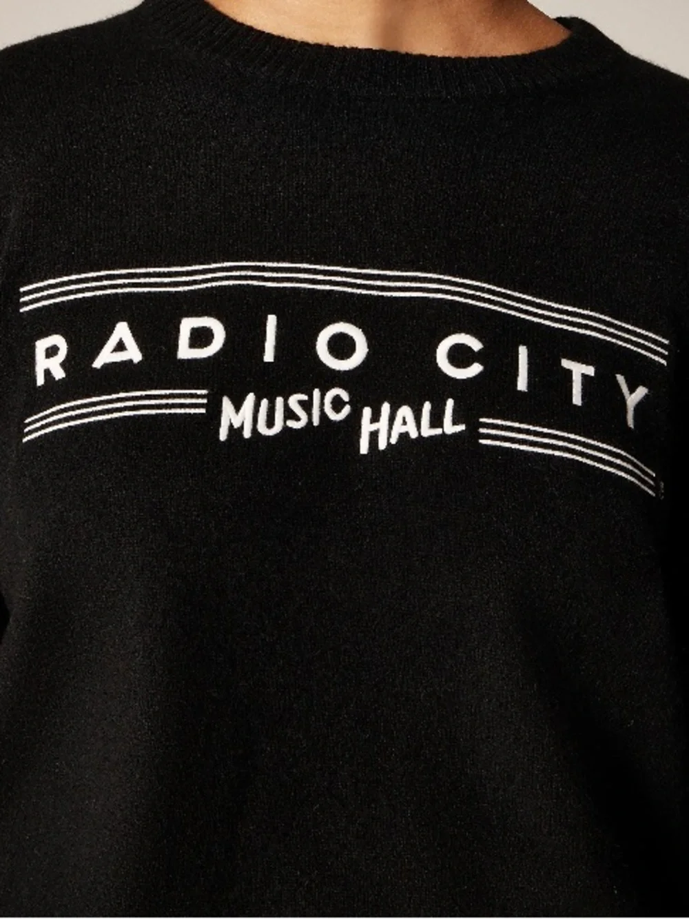 J.Crew Radio City Music Hall X J.Crew Perfect cashmere crewneck sweater CS509